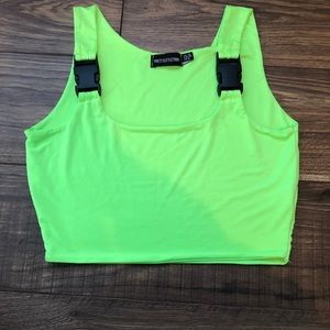 Lime crop top!!